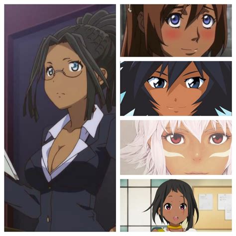 african american characters in anime|anime characters with dark skin.